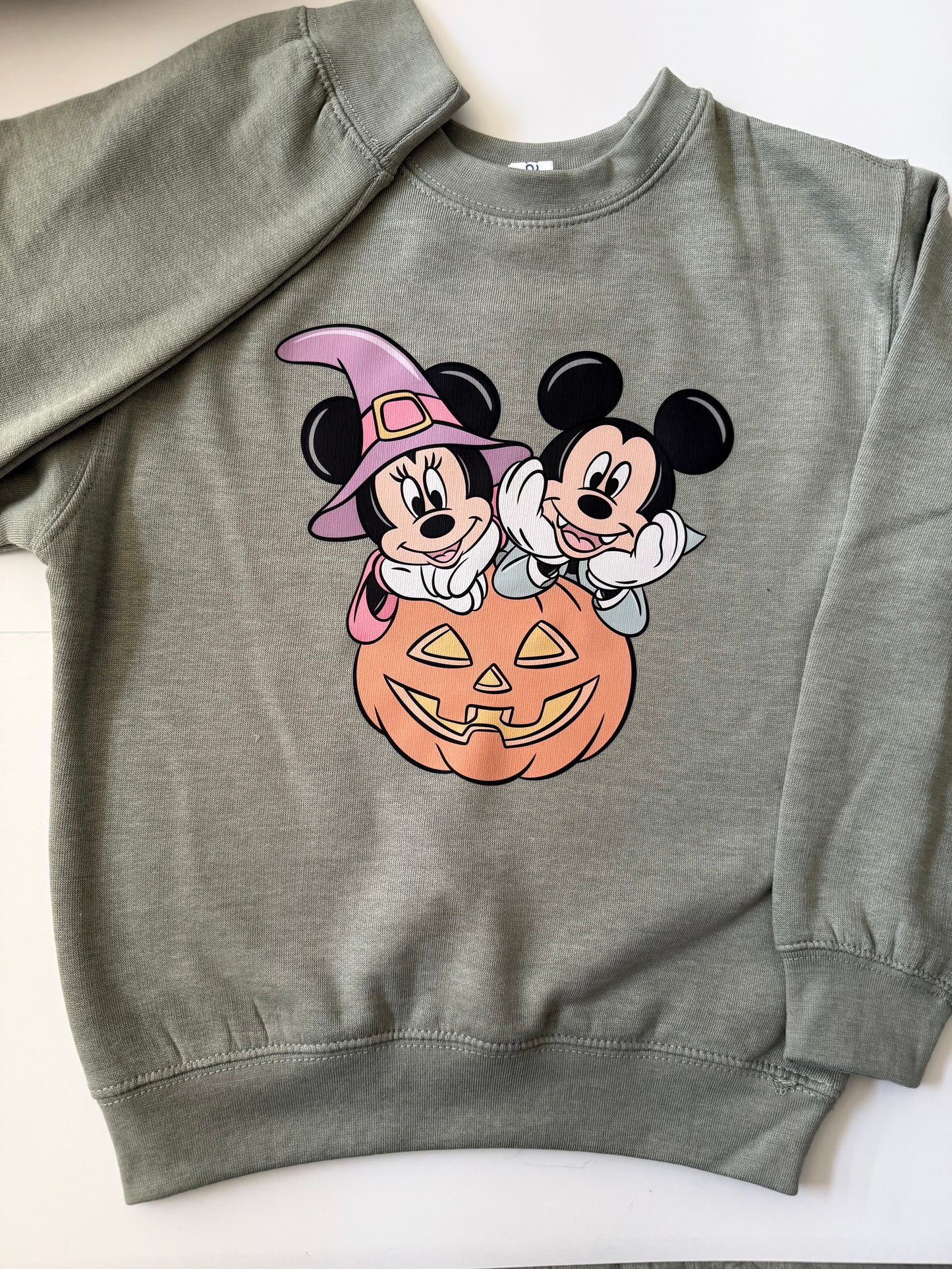 Mickie and Minnie “Pumpkin” Sweatshirt for Kids